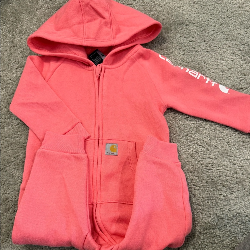 Carhartt Coral Hooded Baby Jumpsuit